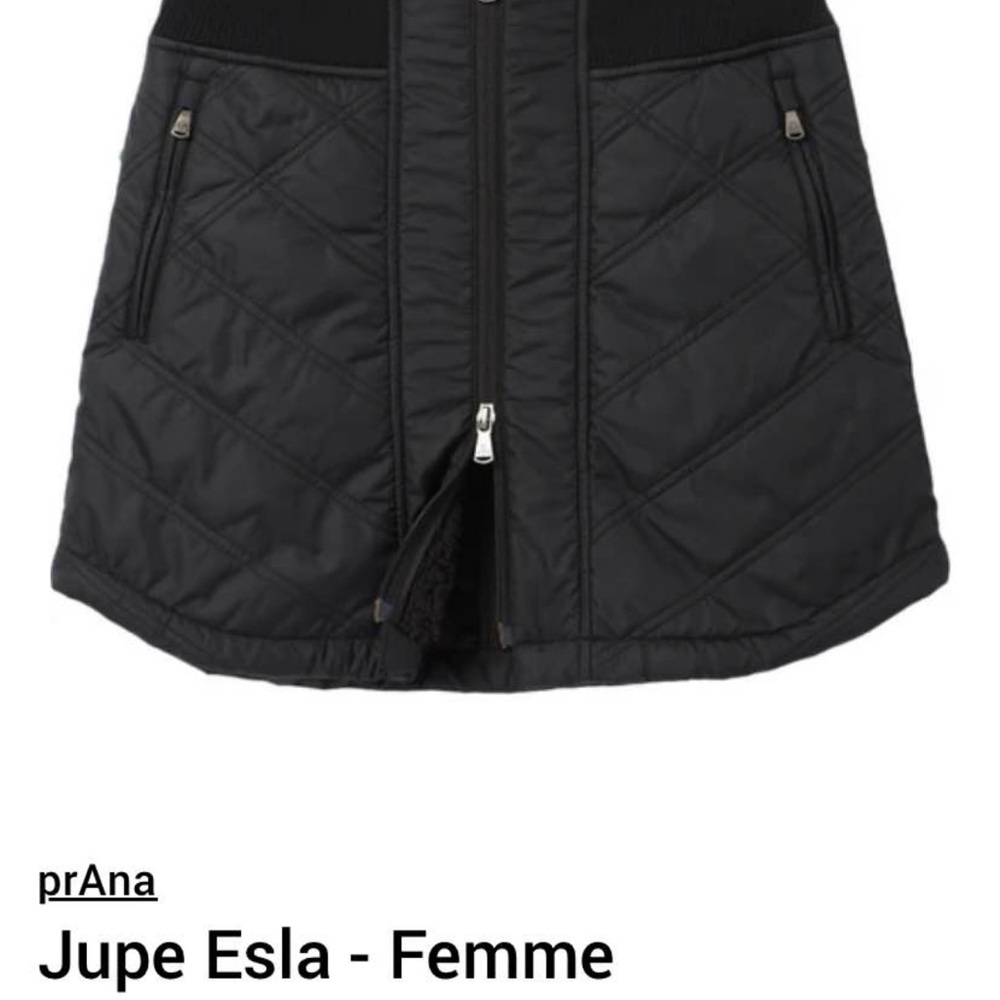 Prana Women's Black Quilted Skort